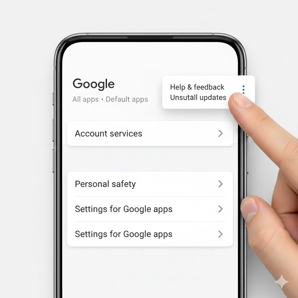 Uninstalling updates for Google app to fix crash loop.