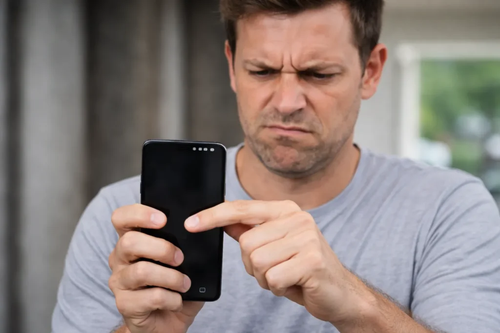 Samsung Galaxy touchscreen unresponsive and not working for user.